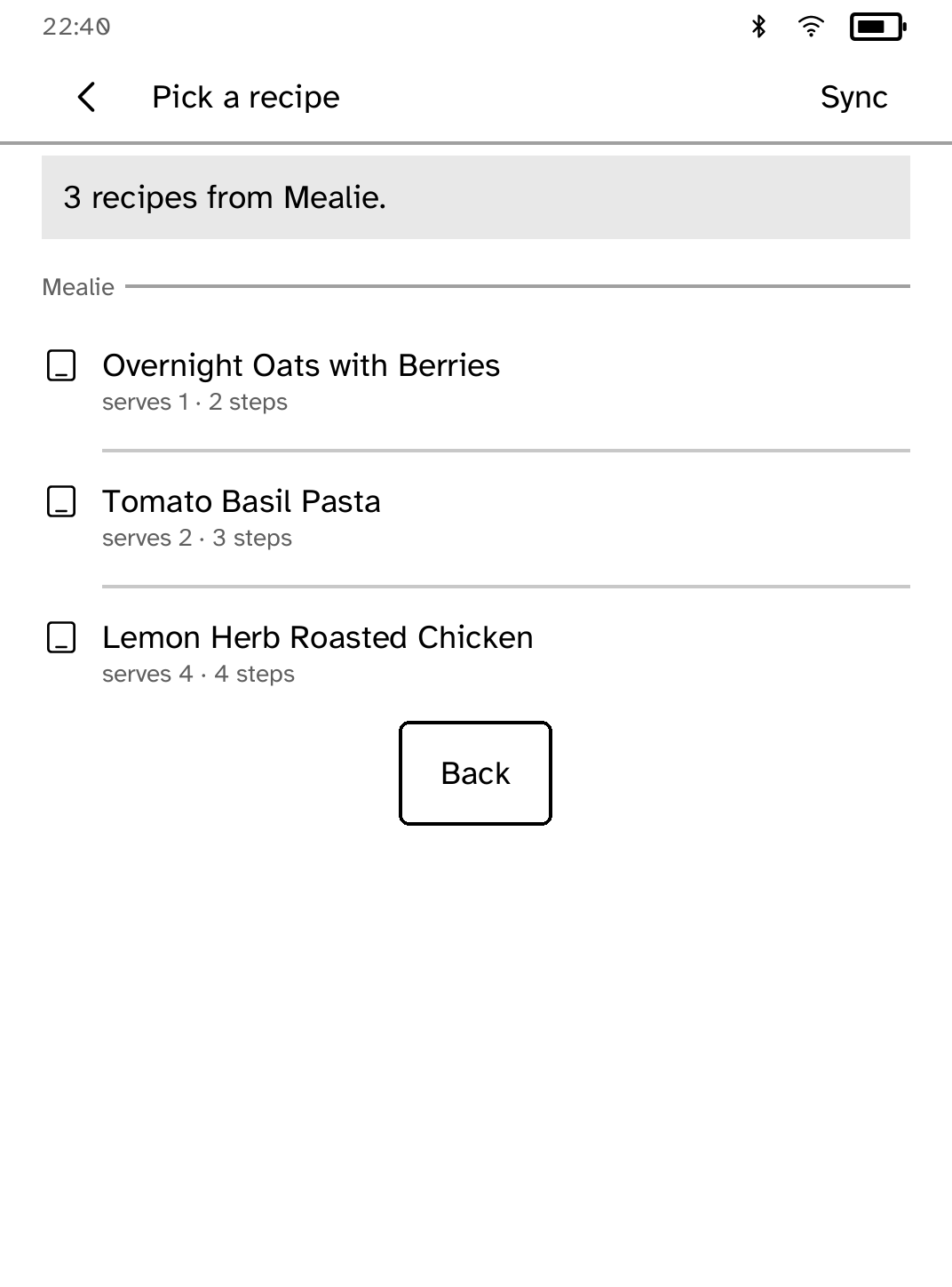 Kitchen Card: Browse