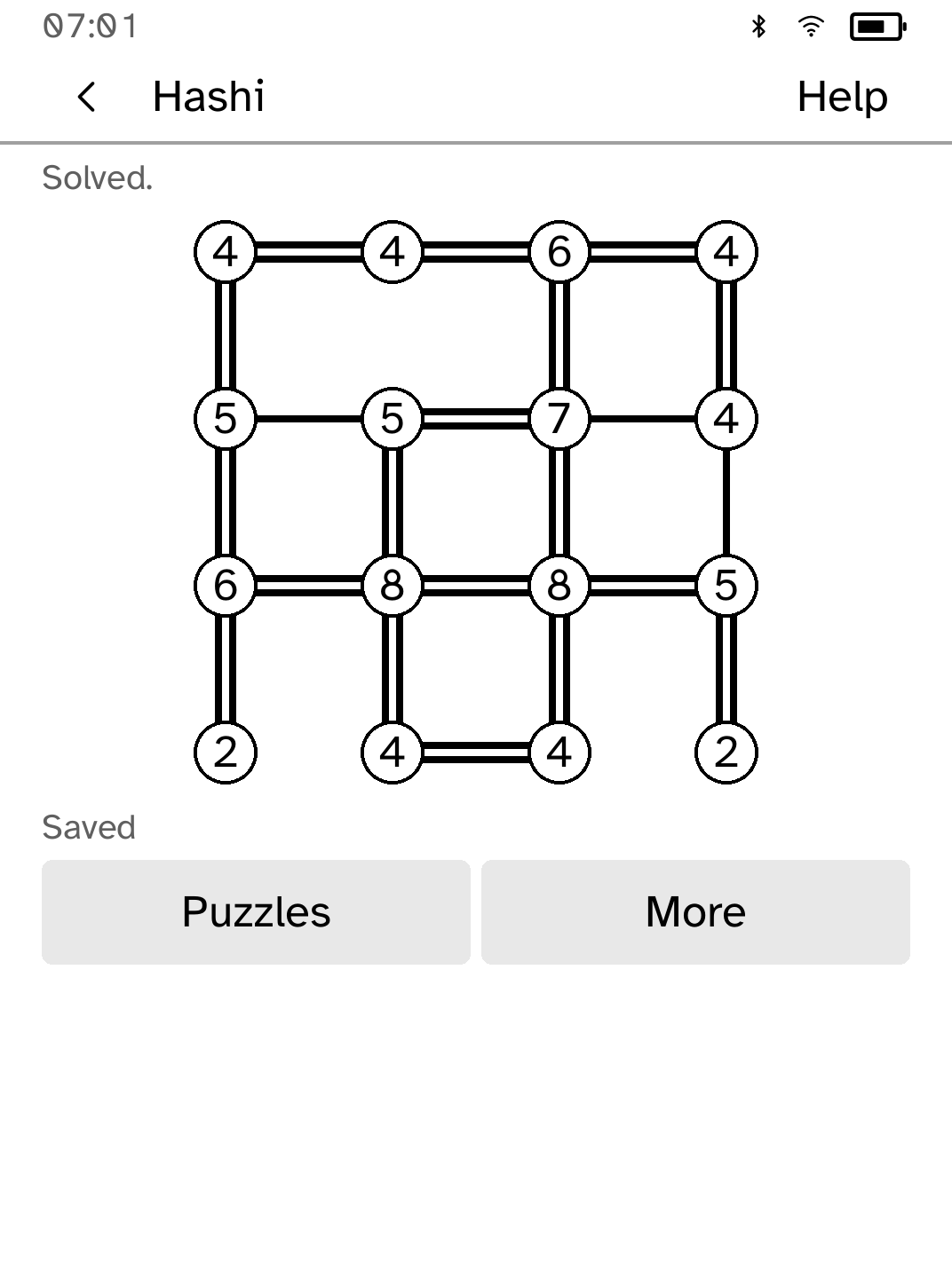 Logic Pack's Minesweeper board after a revealed cell and contradiction check.