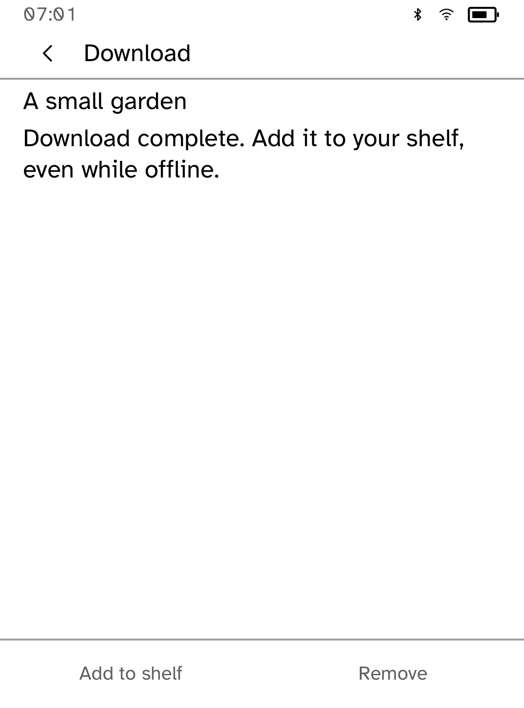Panels: Download recovery