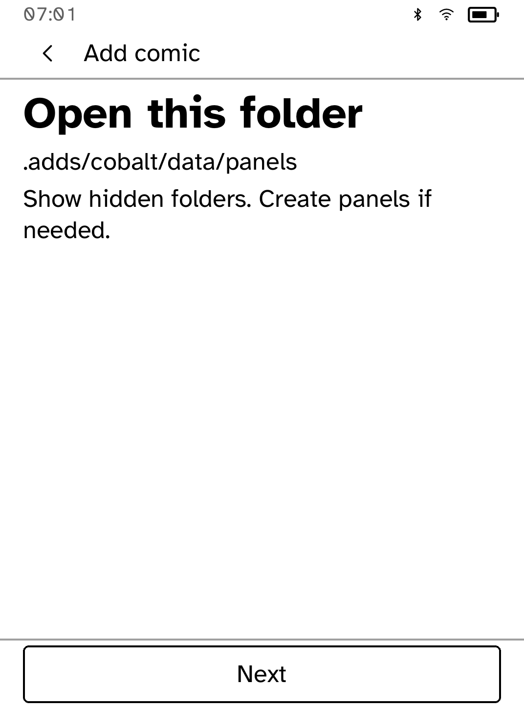 Panels: Import guide