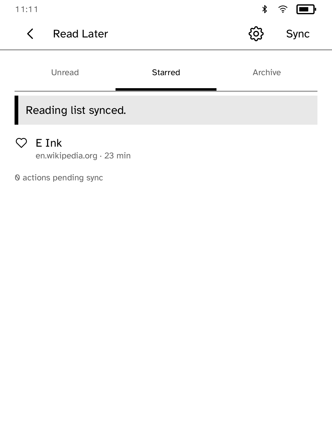 Read Later: The Starred tab